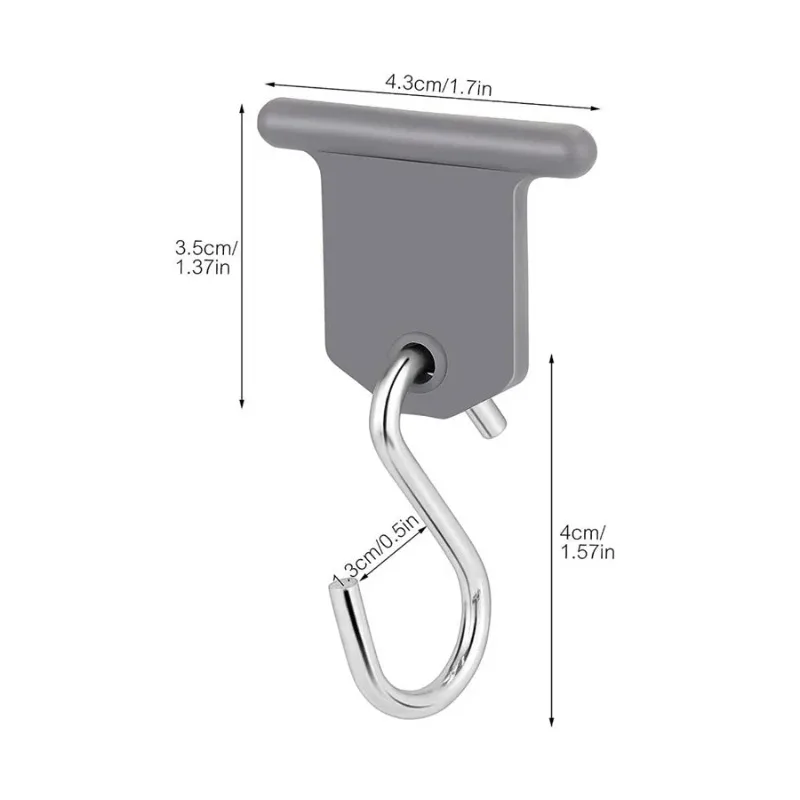 8Pcs S Shaped Camping Awning Hooks Clips RV Tent Hangers Light Hangers with Holes for Caravan Camperb Accessories