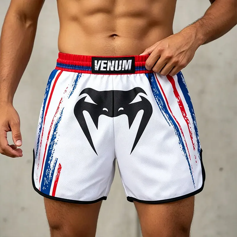 Boxing Trunks Men's Boxing Combat Fighting Training Printed Quick Drying Muay Thai Shorts
