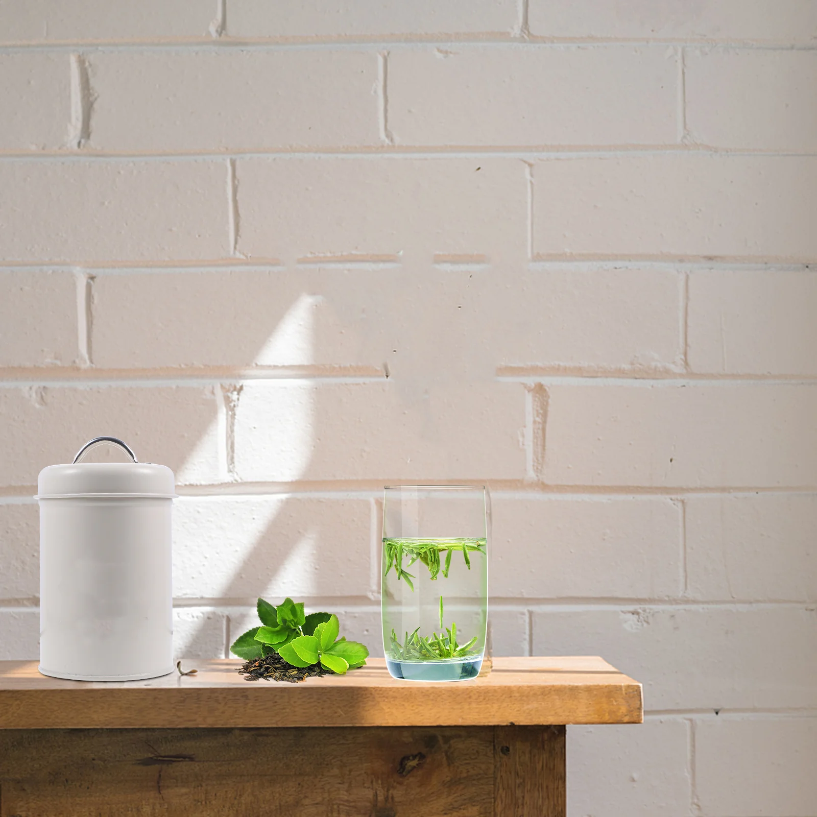 

Sealing Jar Candy Dried Teas Coffee Metal Container Simple Style Practical Ornament Coffee Canister