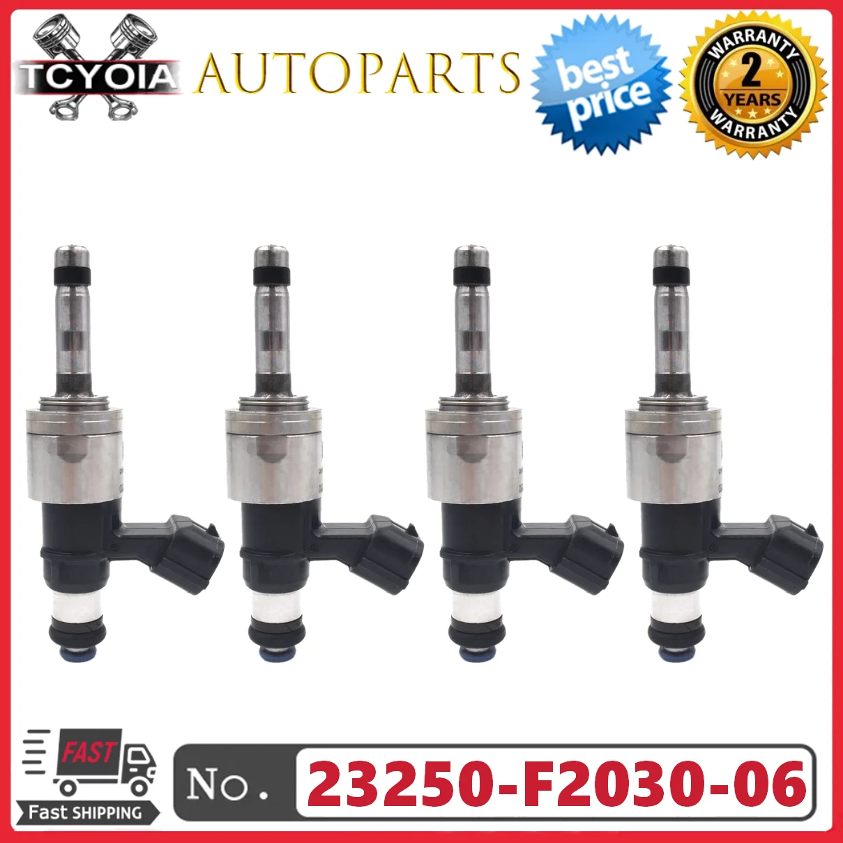 

4 шт./лот, автозапчасти, топливные форсунки 23250-F2030-06, 23209-F2030-06 для TOYOTA Corolla Camry 2.5L