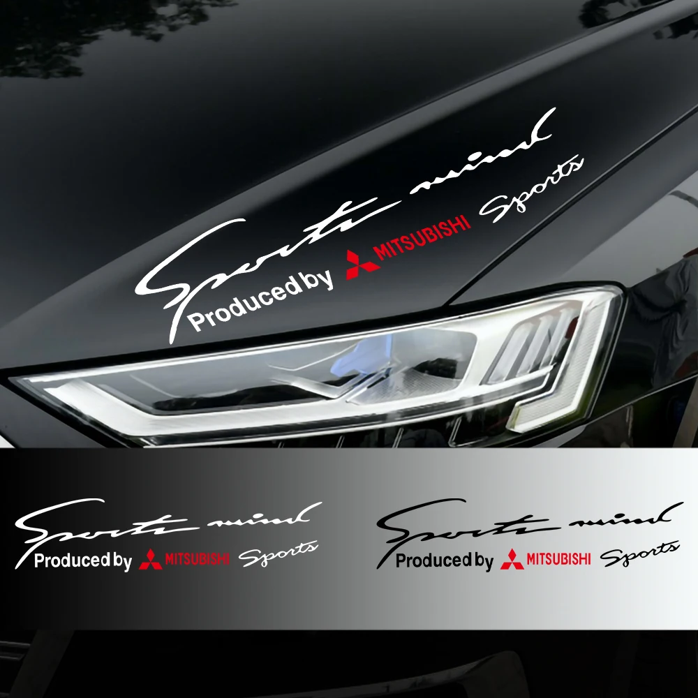 

Автомобильная лампа с логотипом, наклейка для бровей для Mitsubishi Ralliart Grandis Lancer Outlander EX Attrage Eclipse, авто декоративные аксессуары