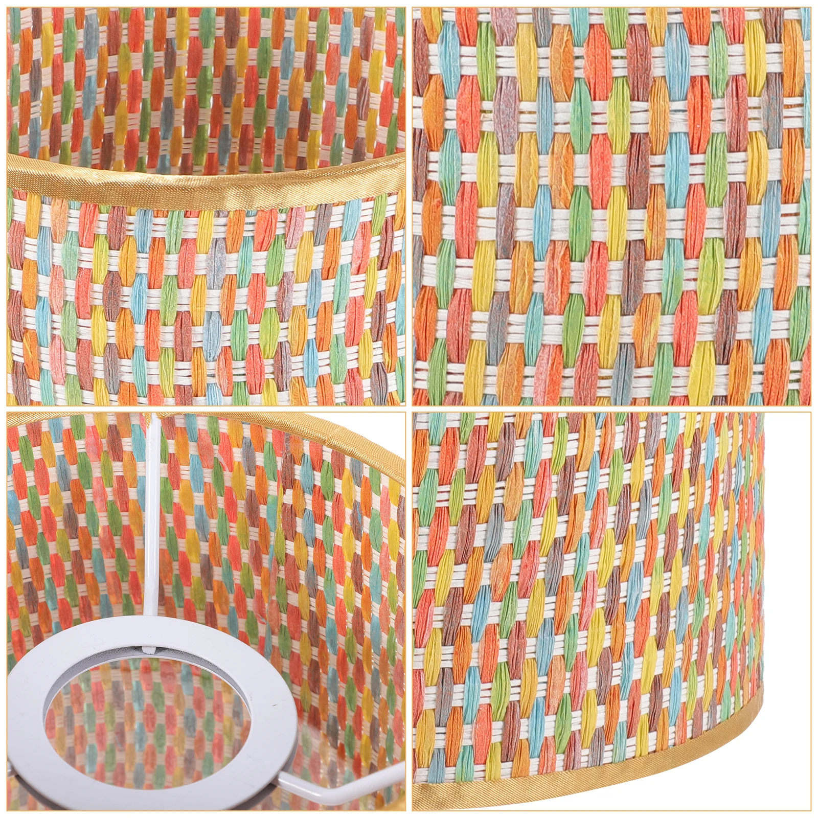 

Handwoven Lamp Shade Simple Style Light Cover For Bedroom Floor Table Lamp Replacement Lighting Fixture Accessory Home Hotel Use