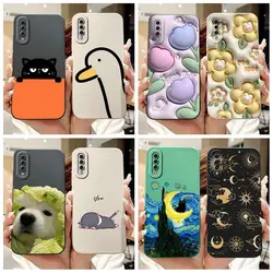 For Samsung Galaxy A50 Case SM-A505F Shockproof Cover Fashion Painted Soft Silicone Funda For Samsung A30S A50S A507F A307F Capa