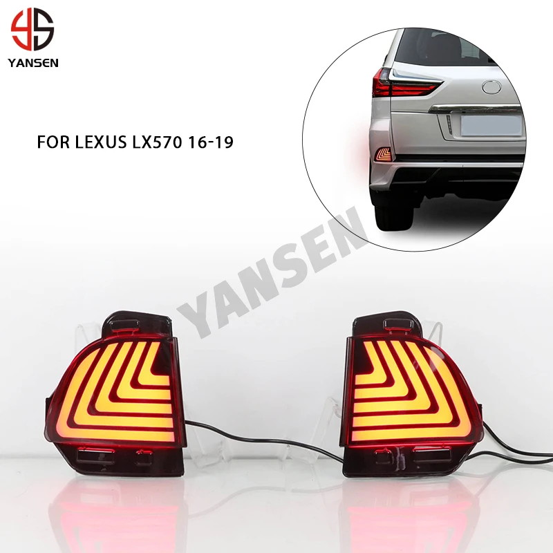 

For Lexus LX570 2016 2017 2018 2019 Car LED Tail Brake Rear Light Bumper Reflector Turn Signal Lamp Running Light