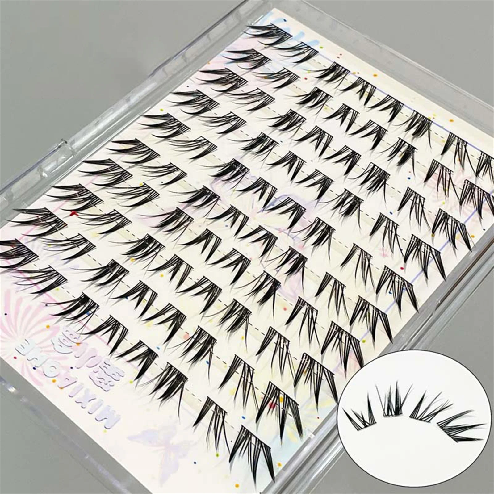 الثعلب رموش العنقودية الفردية الرموش الصناعية ملحقات مجنح المانجا اليومية رمش دراماتيكي للنساء منتجات ماكياج #3