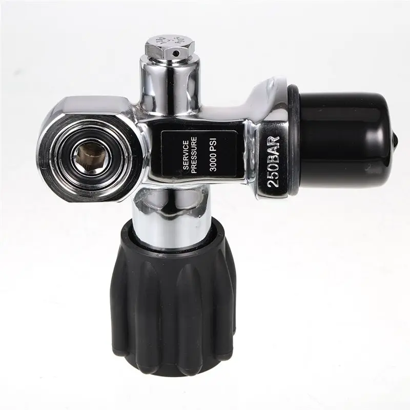 AEF6-Scuba Diving Oxygen Bottle Head Valve Cylinder High Pressure Bottles Valves Dive DIN/Yoke Tank Valve 3/4 Inch - 14 NPSM