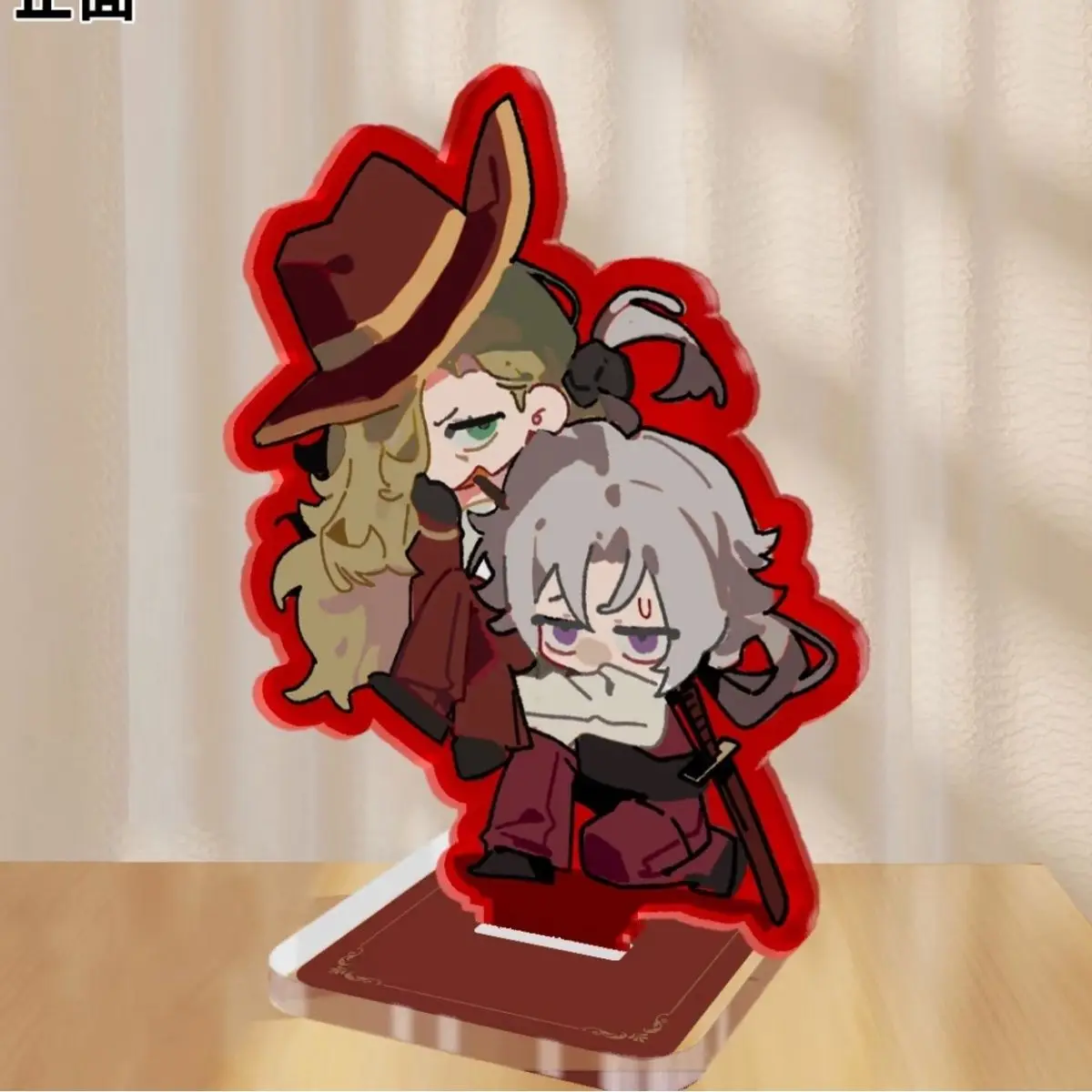 

Limbus Company Game Peripherals Outis Figure Acrylic Stand Gregor Figurine Standing Plate Decoration Collection Toys Gifts