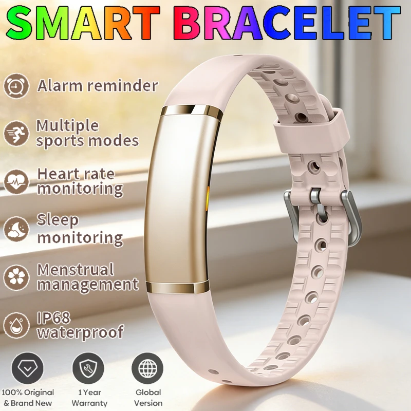 LIGE New Smart Watch Men Women Fitness Health Smart Bracelet Laides Sports Band Heart Rate Monitoring Waterproof Women's Watches
