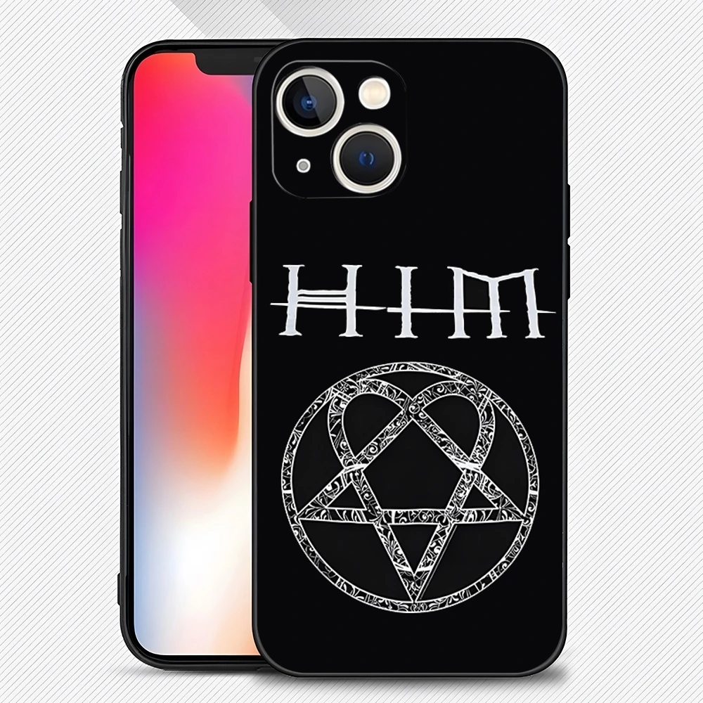 Him Ornate Heartagram Phone Case for 15 Pro Max for Apple iphone 14 13 16 12 Mini 11 Xr X Xs Pro Max 8 7 Plus Back Cover