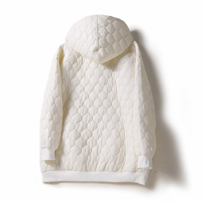 Dames donzen katoenen jaet winterjas met capuchon, hoge kwaliteit, comfortabele pasvorm, lange Sve ritssluiting, kleur