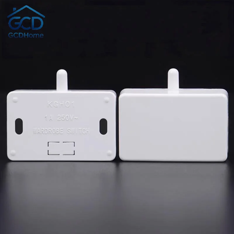 202A Auto Reset Cabinet Door Control Switch Sensitive Trigger Easy Wiring for Wardrobe Closet Drawer Home Lighting