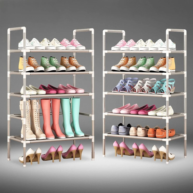 

Simple shoe rack with two layers, three layers, four layers, and five layers. Free combination shoe cabinet with fashionable mul