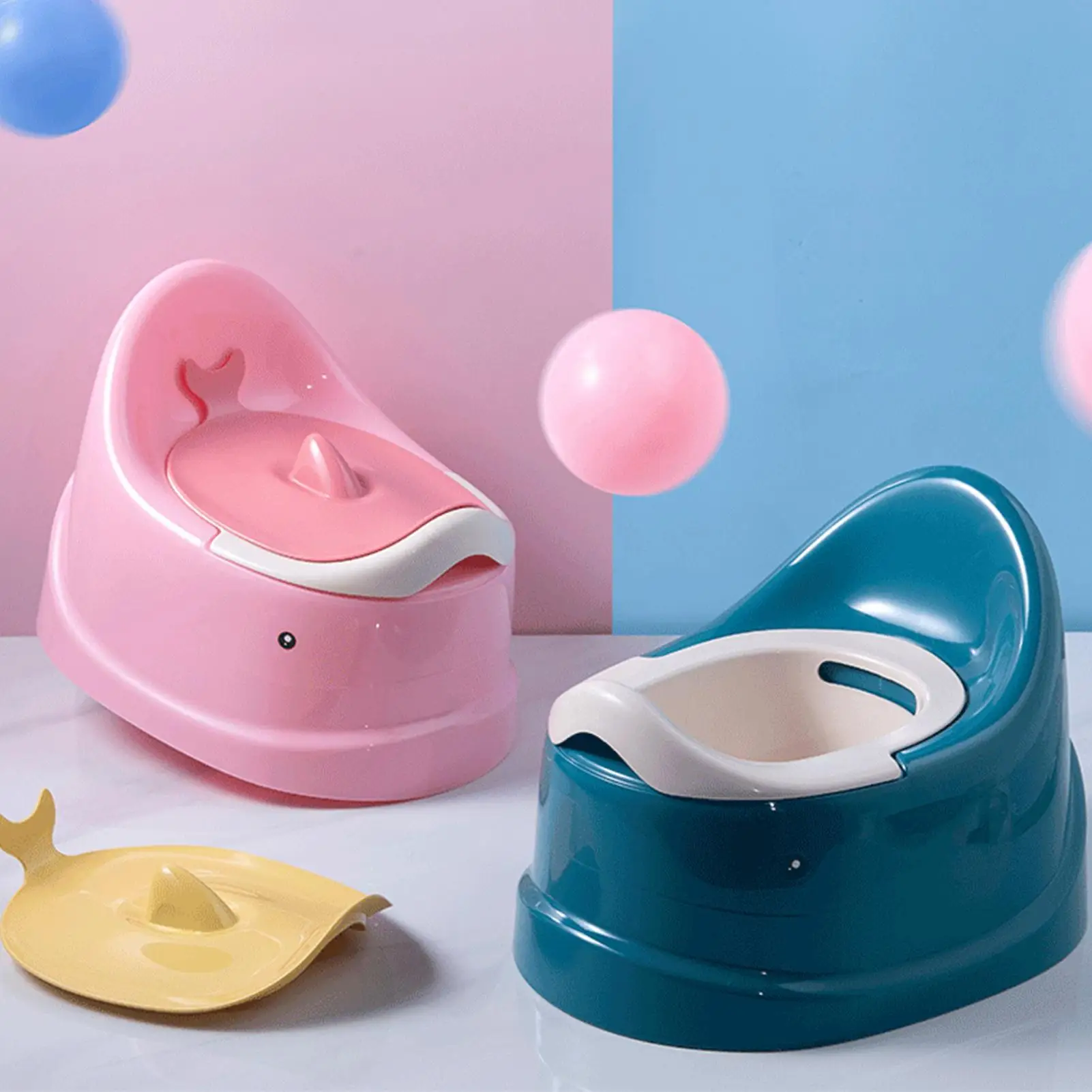 1pc vasino portatile per bambini toilette per bambini trainer formazione toilette per viaggi stabile e sicuro design con fondo ovale vasino antiscivolo