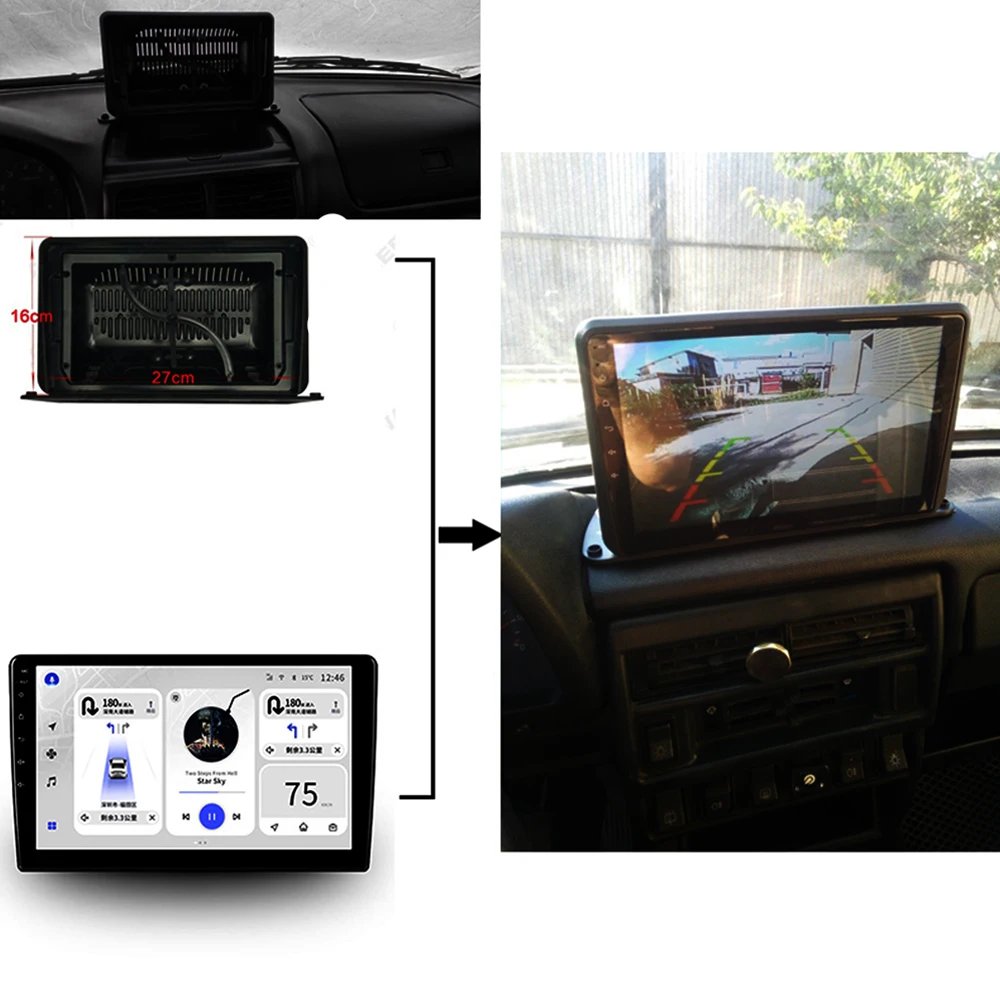 9 or 10.1 inch Universal 2 Double Din Radio Fascia For old Car Truck Motorhome RV Stereo Panel Dash Mounting Frame Trim Kit Face