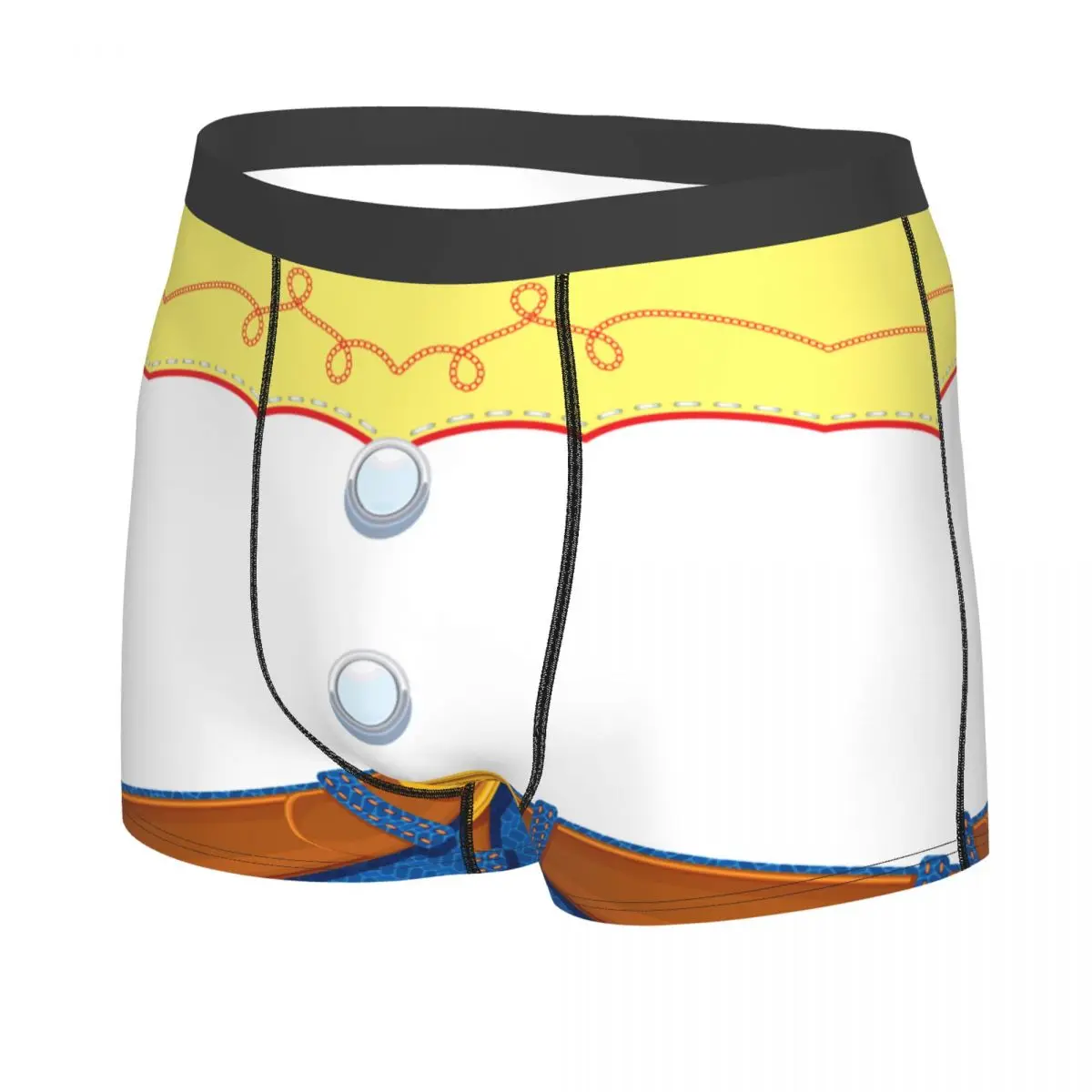 Toy Story Jessie's Cowgirl Outfit Men's Long Underwear Boxer Briefs Shorts Panties Novelty Soft Underpants for Homme