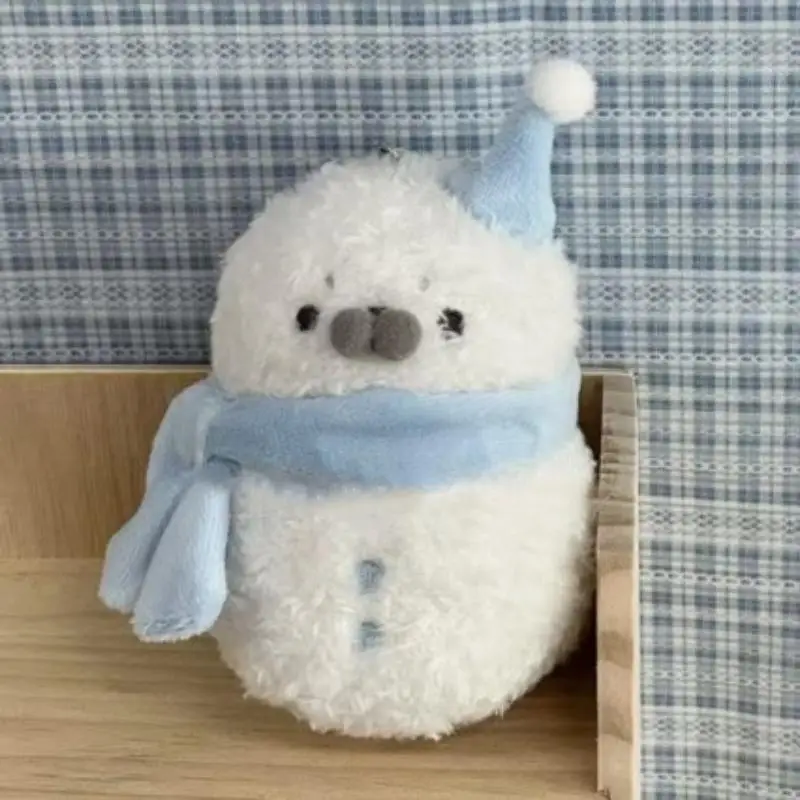 Lovely Cartoon Seal Snowman Doll Plush Pendant Simulation Ocean Seal Keychain Backpack Decor Christmas Birthday Gift