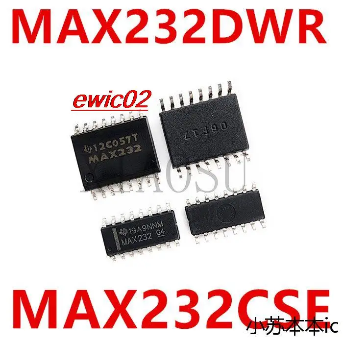 

5 шт., интегральные схемы MAX232CSE MAX232DWR MAX232 SOP