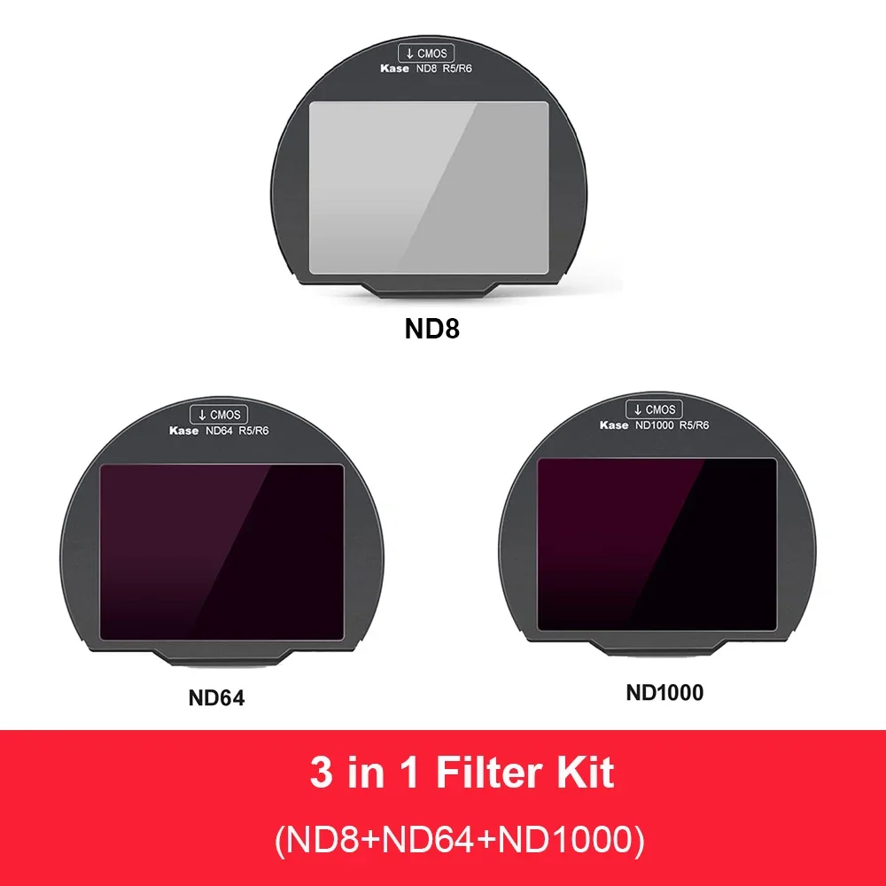 Kase Clip-in CMOS ND УФ-нейтральный ночной фильтр для беззеркальной камеры Canon EOS R3 R5 R6 R6II