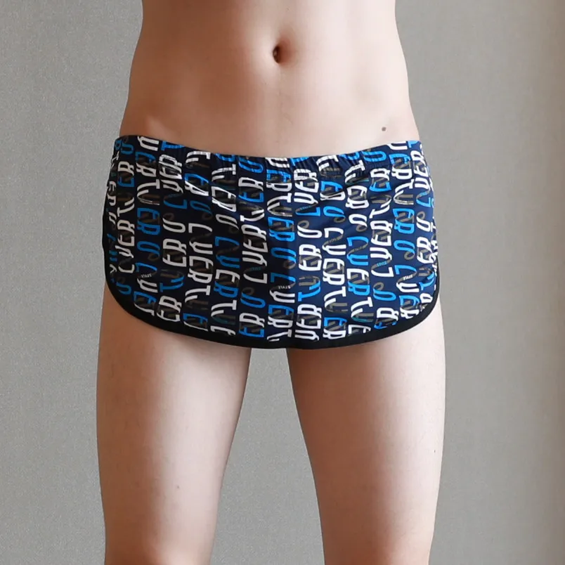 Celana Aro Sutra Es untuk Pria, Seksi, Pinggang Rendah, Longgar, Pakaian Rumah, Pakaian Tidur, Cepat Kering, Sensasi Sejuk, Celana Olahraga, Piyama Tidur Sehari-hari