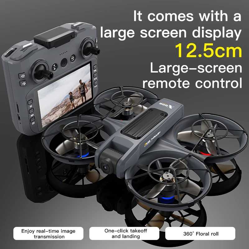 VR Glass 5G WiFi FPV Drone ESC Dual Camera Brushless2.4G Optical Flow Positioning 4.3in Screen Remote Control Drone Quadcopter