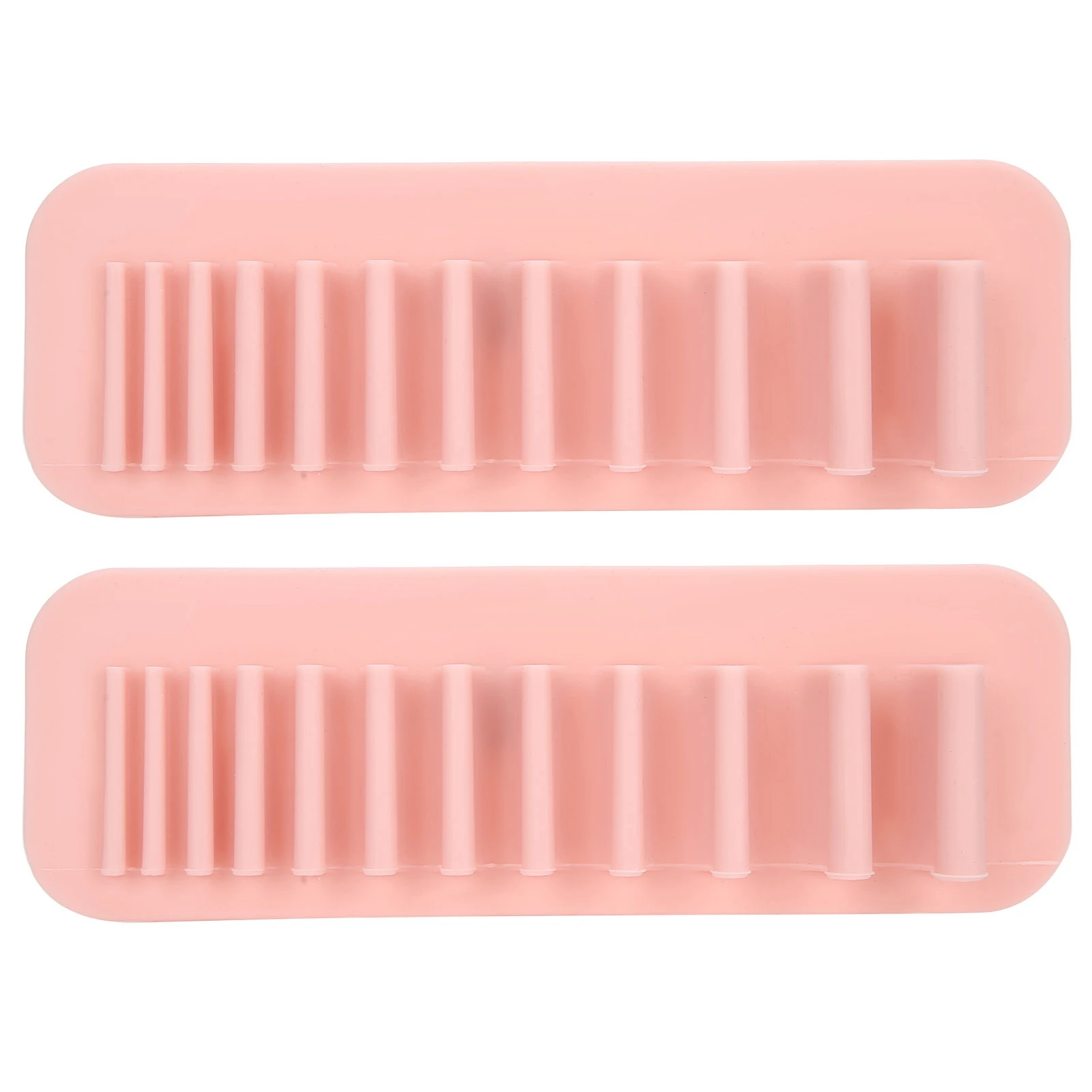 صفقة التخليص 2 قطعة رف فرشاة التجميل المثبت على الحائط، رف تجفيف فرشاة المكياج، رف تخزين فرشاة الأسنان