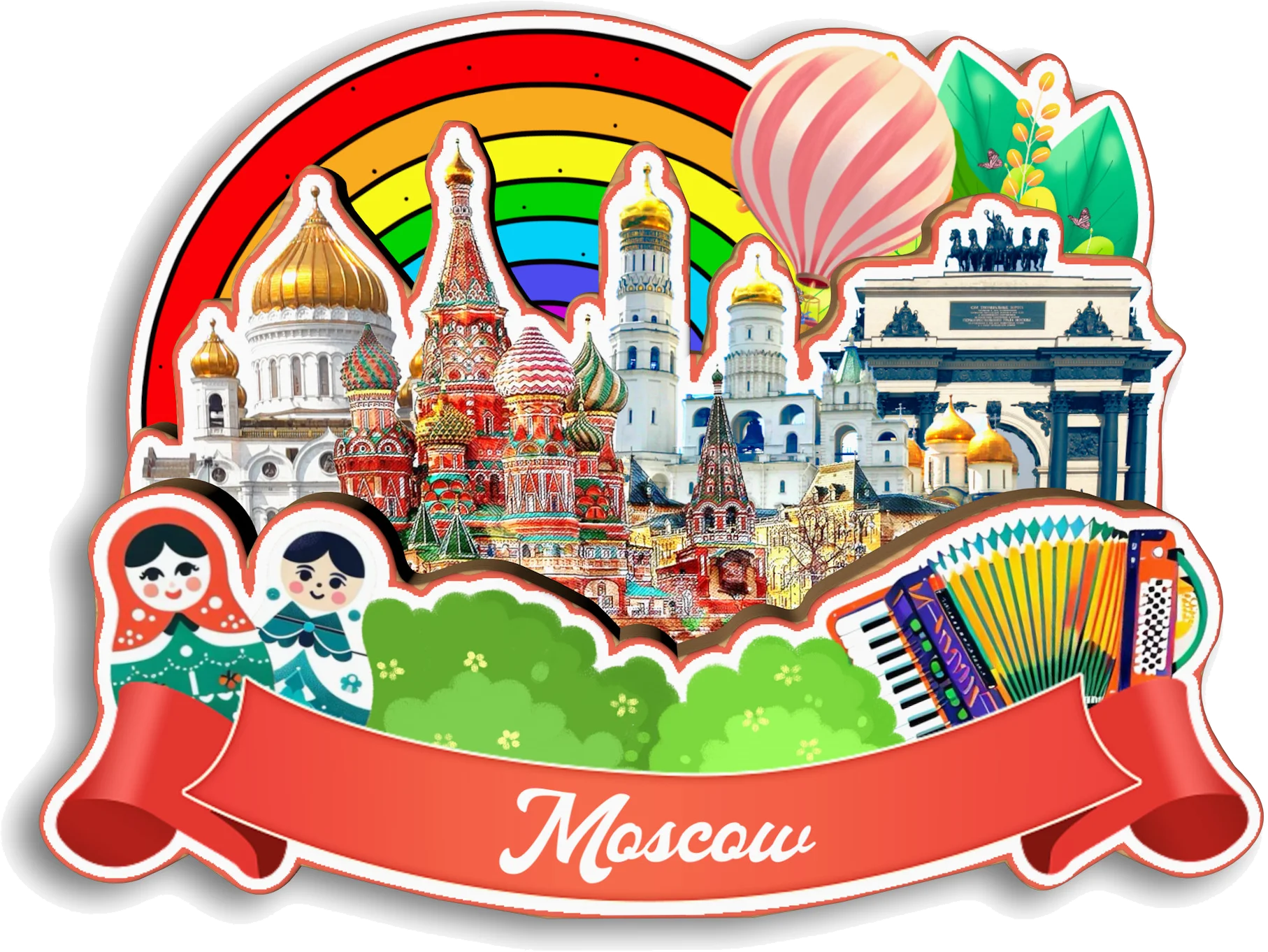 موسكو سانت بطرسبرغ فلاديفوستوك سوتشي كازان روسيا مغناطيس الثلاجة هدية تذكارية للسفر