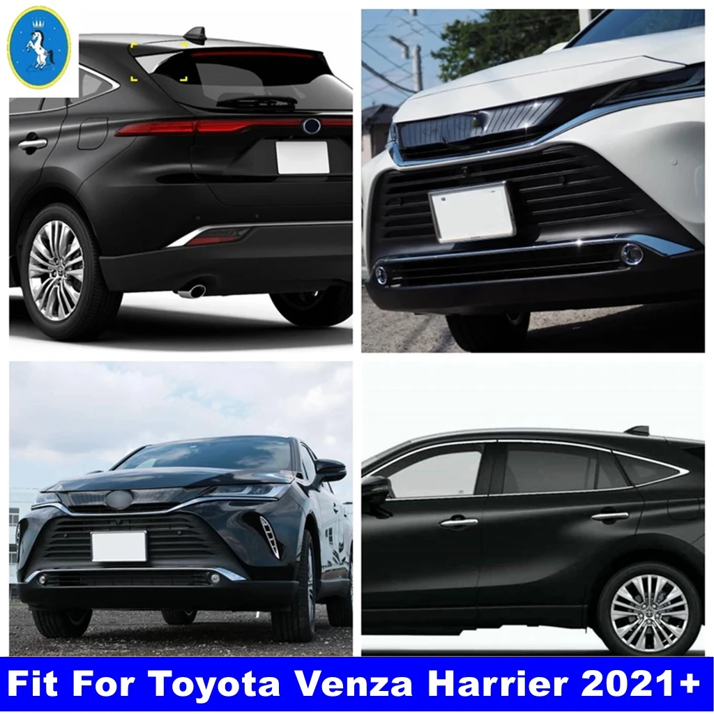 

Accessories Window Stripes / Handle / Grab / Front Bumper Fog Lights Lamps Frame Cover Trim For Toyota Venza Harrier 2021 - 2024