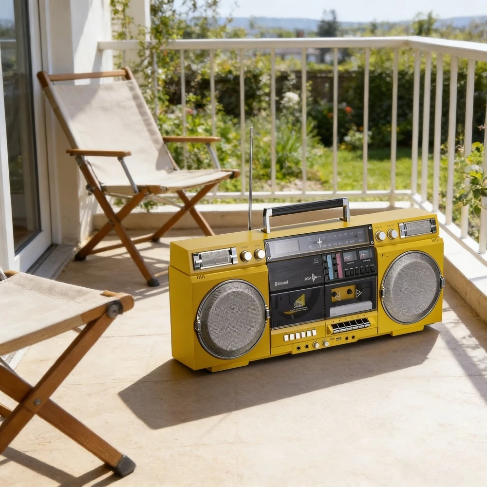 Retro Boombox Cd Pl…