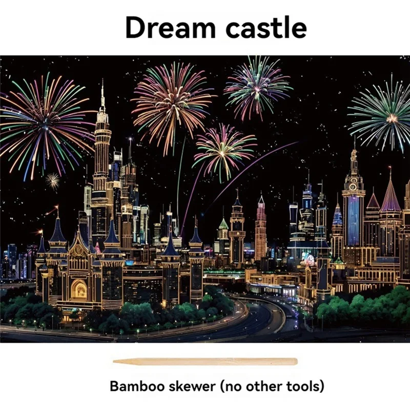 A003 Handmade Accessories Adults Scratching Drawing Decompression Tool Toy Scraping Painting Birthday Gift DIY Craft