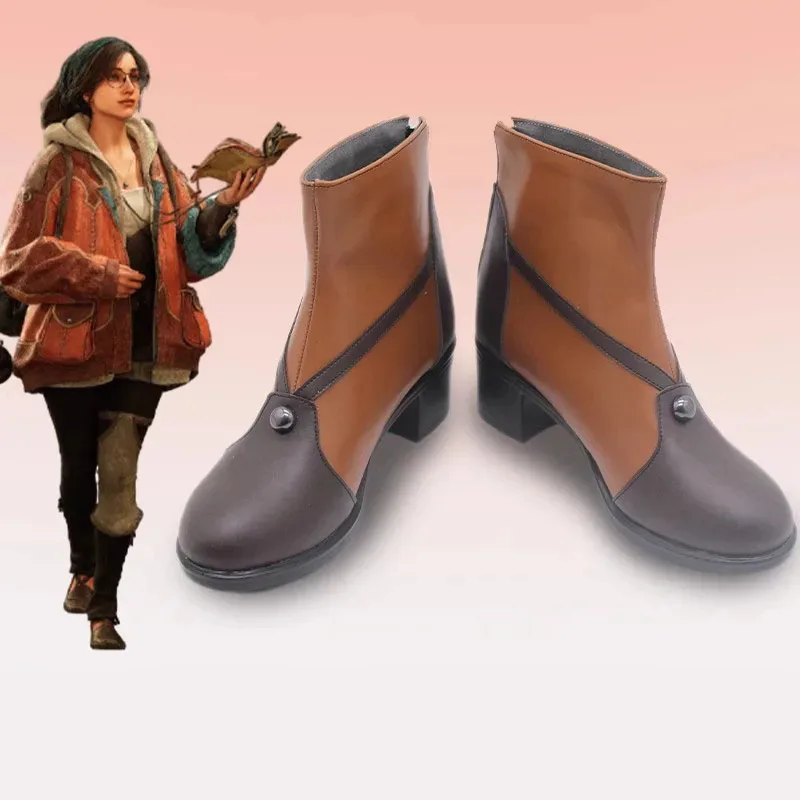 

Обувь для косплея Monster Hunter Wilds Alma-милая женская обувь из мягкой искусственной кожи для Хэллоуина, реквизит, праздничные подарки