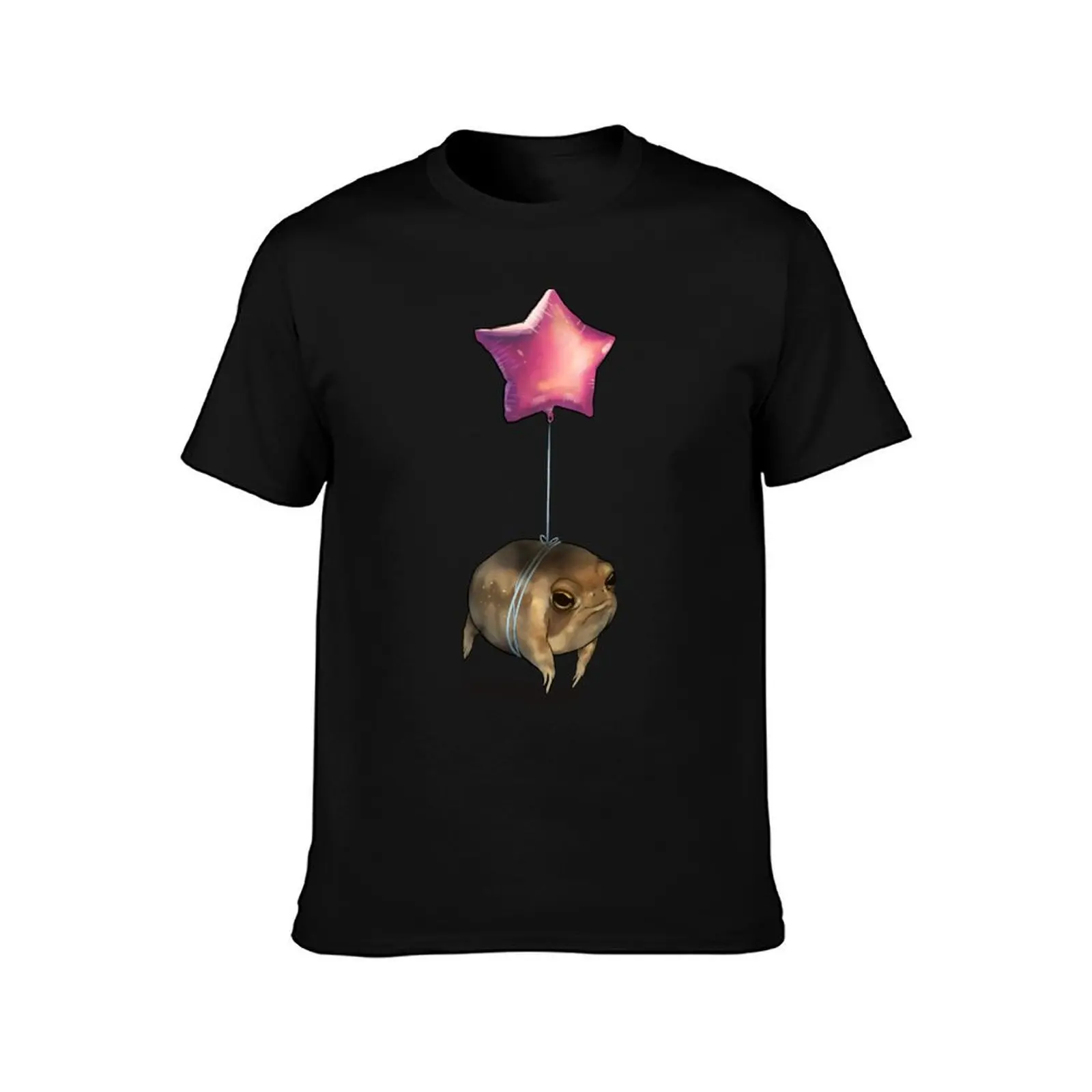 Floating Potato Frog T-Shirt Summer Casual Cotton Tee Oversized Streetwear Tops Vintage Graphic Print Loose Fit Short Sleeve