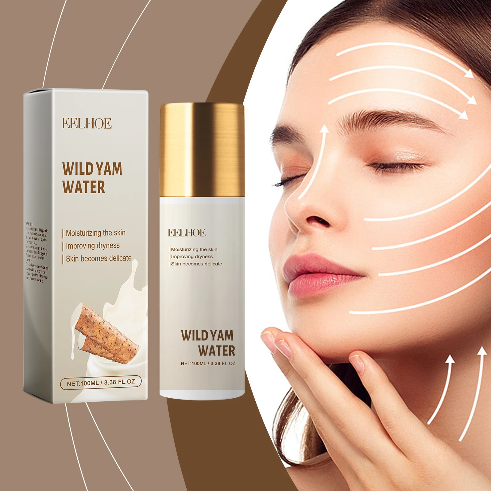 Wild Yam Moisturizing Toner Deeply Nourishes and Moisturizes Brightens The Skin Natural and Additive-free Facial Skin Care