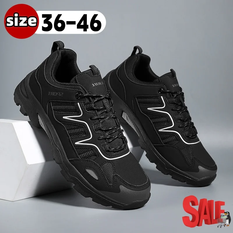 

Мужская обувь для походов, прочная спортивная обувь для активного отдыха, износостойкие нескользящие кроссовки на шнуровке, повседневные новые женские кроссовки.