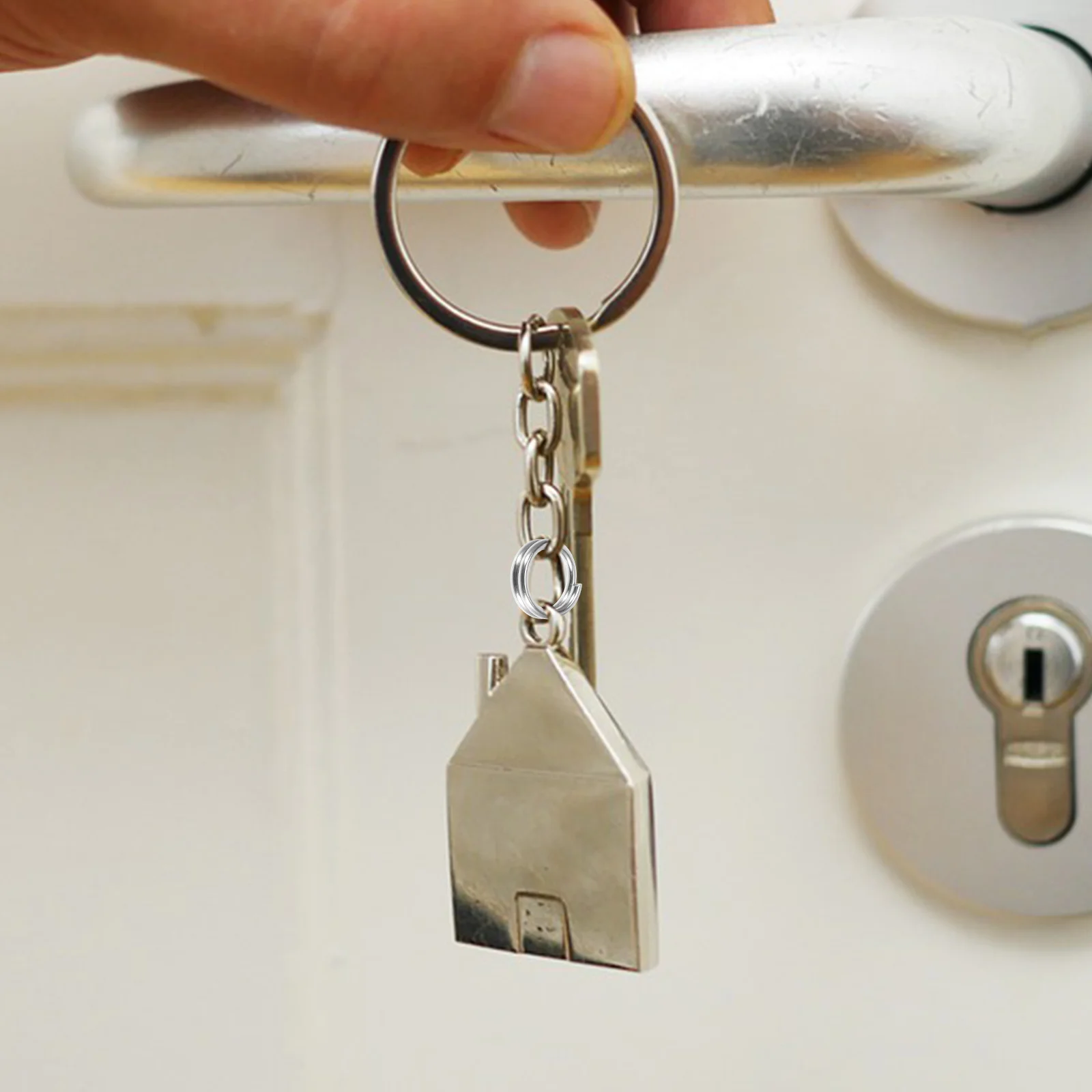 

500Pcs Stainless Steel Jump Rings Corrosion Resistant Metal O Ring Connectors for Keychains Dog Leashes Macrame Crafts Small