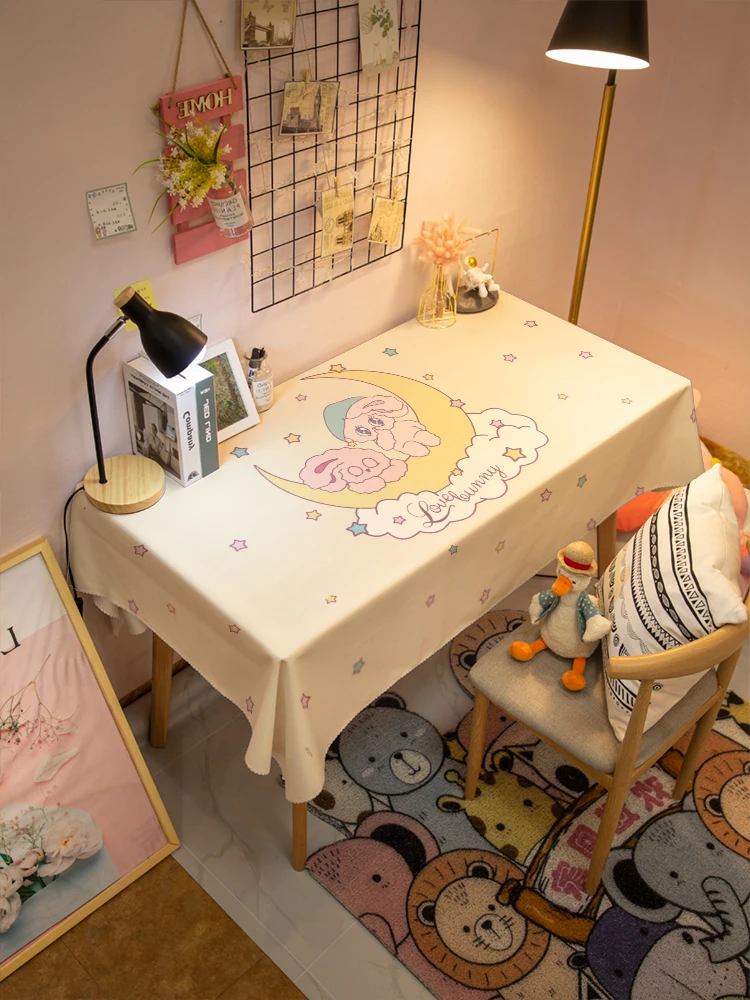 Tablecloth Sanrio Cinnamoroll cartoon children room waterproof book tablecloth home living rectangular table linen birthday part