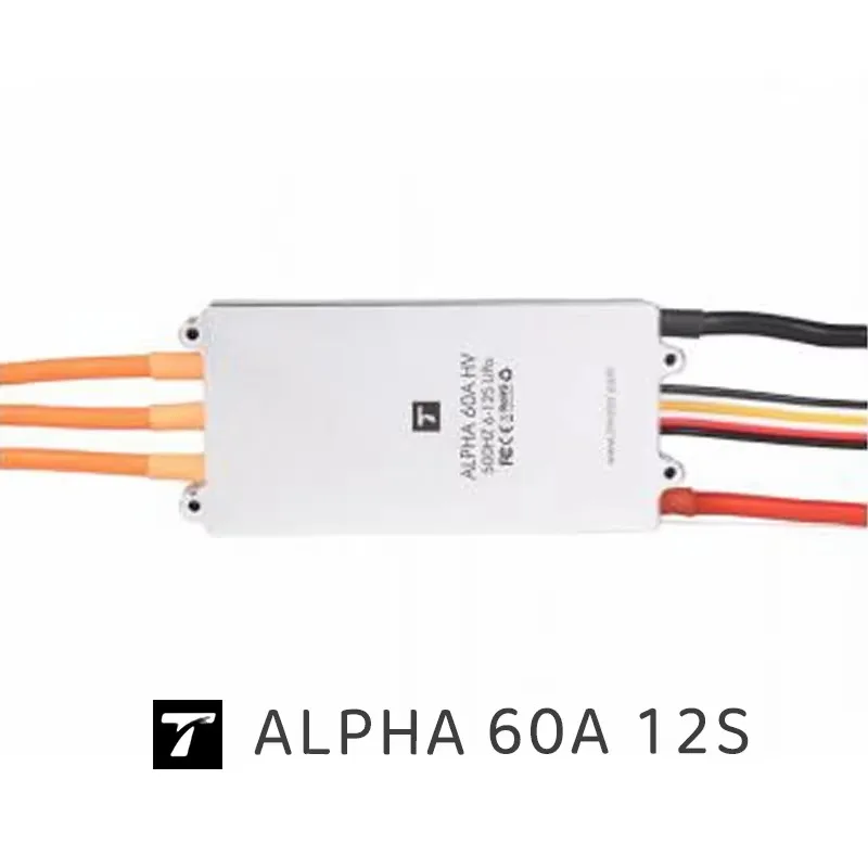 BoMassALPHA 60A 12S V1.2 T-MOTOR New Released 12S HV Speed Controller For RC Drone Multirotor Plane Brushless Motor MN605S U8II