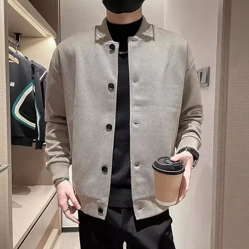 

Минималистичная мужская куртка, весенне-осенняя приталенная однотонная пригородная куртка Badass, стильная рабочая одежда