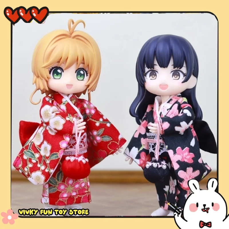 Neue Ob11 Puppenkleidung Kimono Yukata Set 12 Punkte Bjd Kleidung Gsc Körper 9 Molly Ornamente Sammlergeschenke