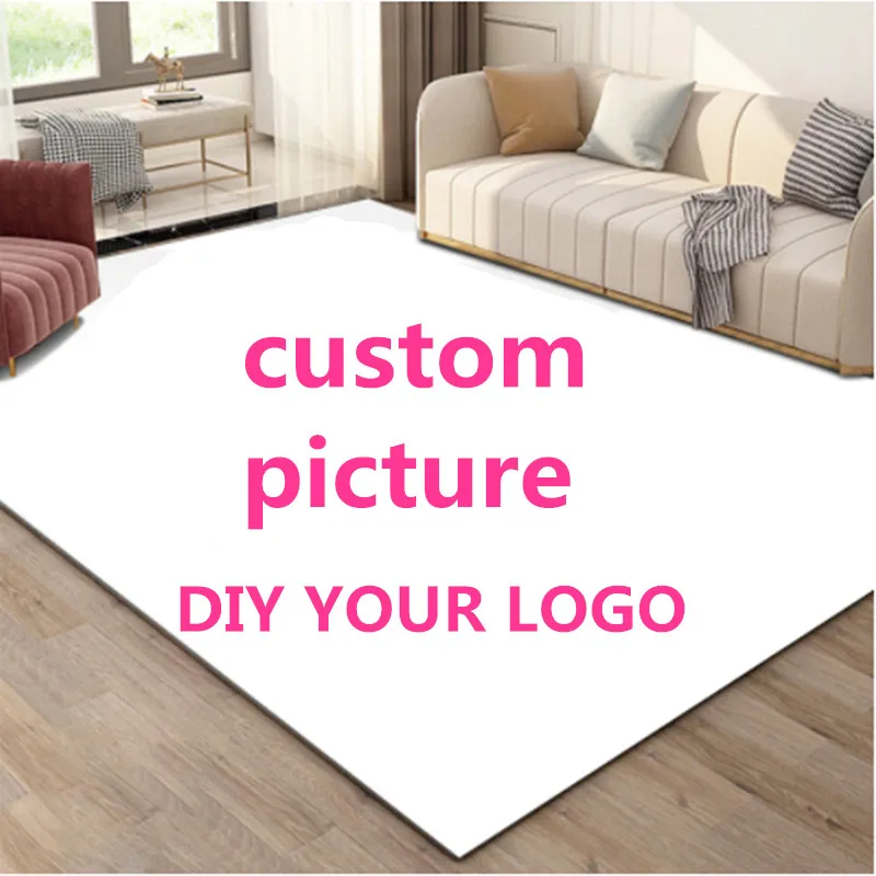 Custom Picture Carpets with Your Image for Home Living Room Bedroom Bedside Decor Anti-Slip Area Rug Doormat Floor Mat Best Gift