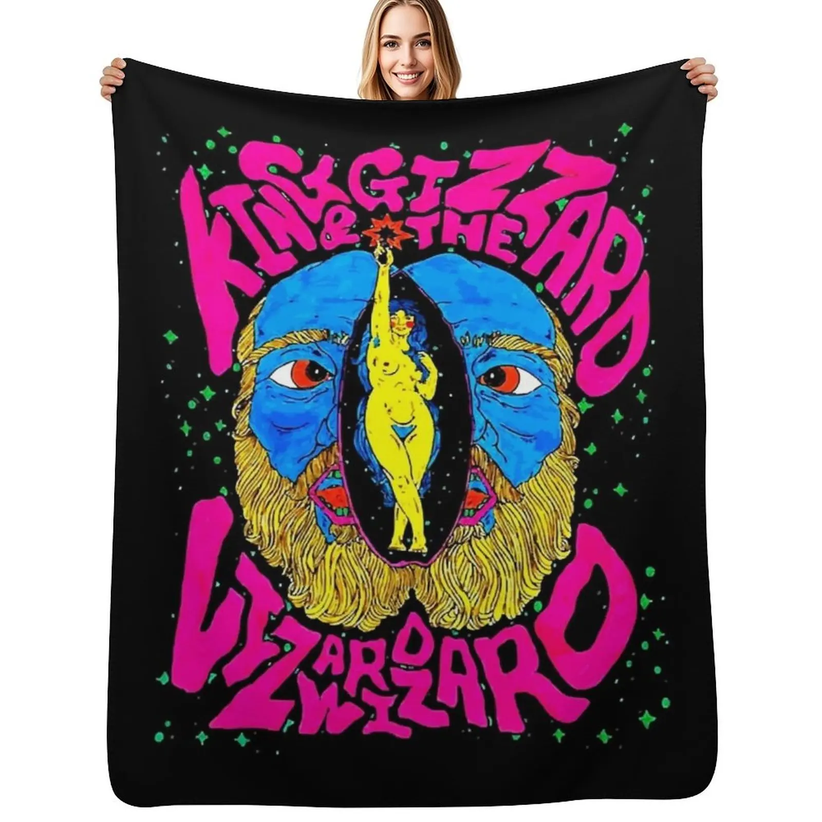 

Know About King Gizzard And The Lizard Wizard Throw Blanket Fuzzy Plush Throw Blanket for Sofa Chair