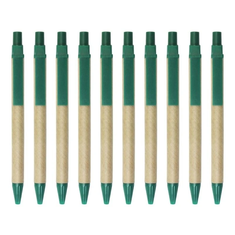 10peeces Пластиковая шариковая ручка выдвижная шариковая ручка, черные чернила