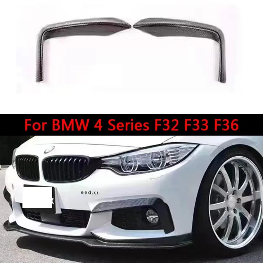 

For BMW 4 Series F32 F33 F36 Carbon Fiber Car front Bumper Splitter Spoiler Canard Air Knife Surround Trim Car Accessories