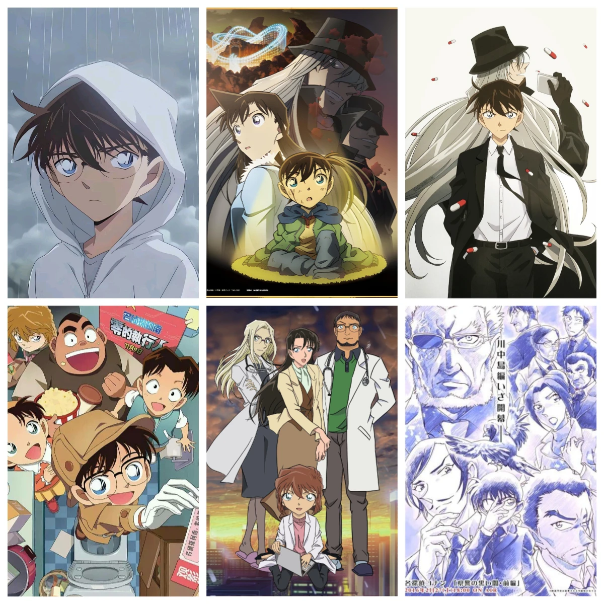 

500/1000/1200/2000PCS Detective Conan Jigsaw Puzzles Challenging Family Activity Games for Gameroom Bedroom Livingroom