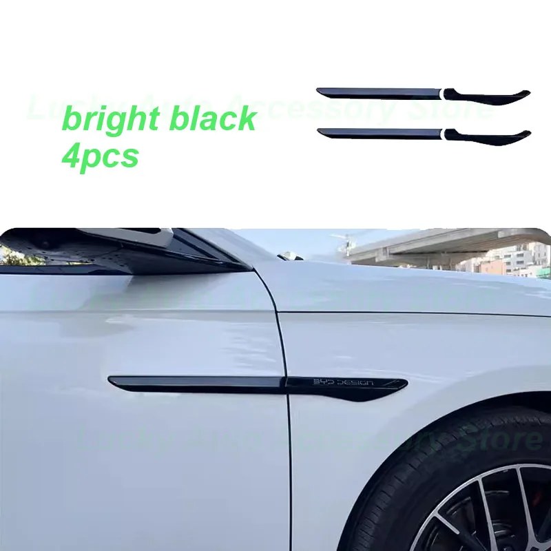 Car Side Label Cover for BYD Seak DMI 2024 Fender Cover Sidemark Decoration Flank Side Cover Fender Exterior Accessories