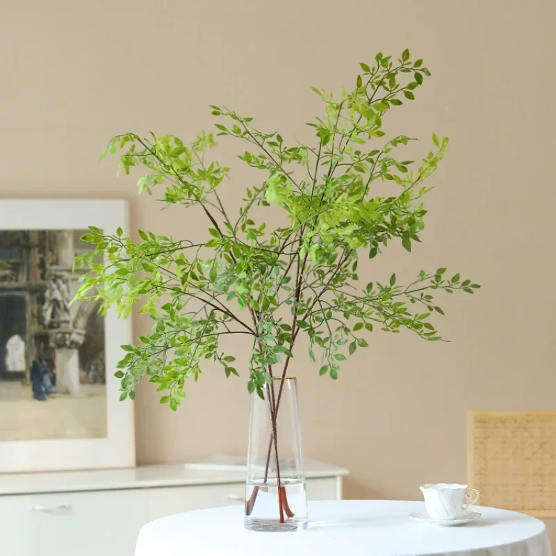 100CM Artificial Green Plants Nantian Bamboo Wedding Decoration Hotel Landscaping Flowers Soft Decoration Tree Branches