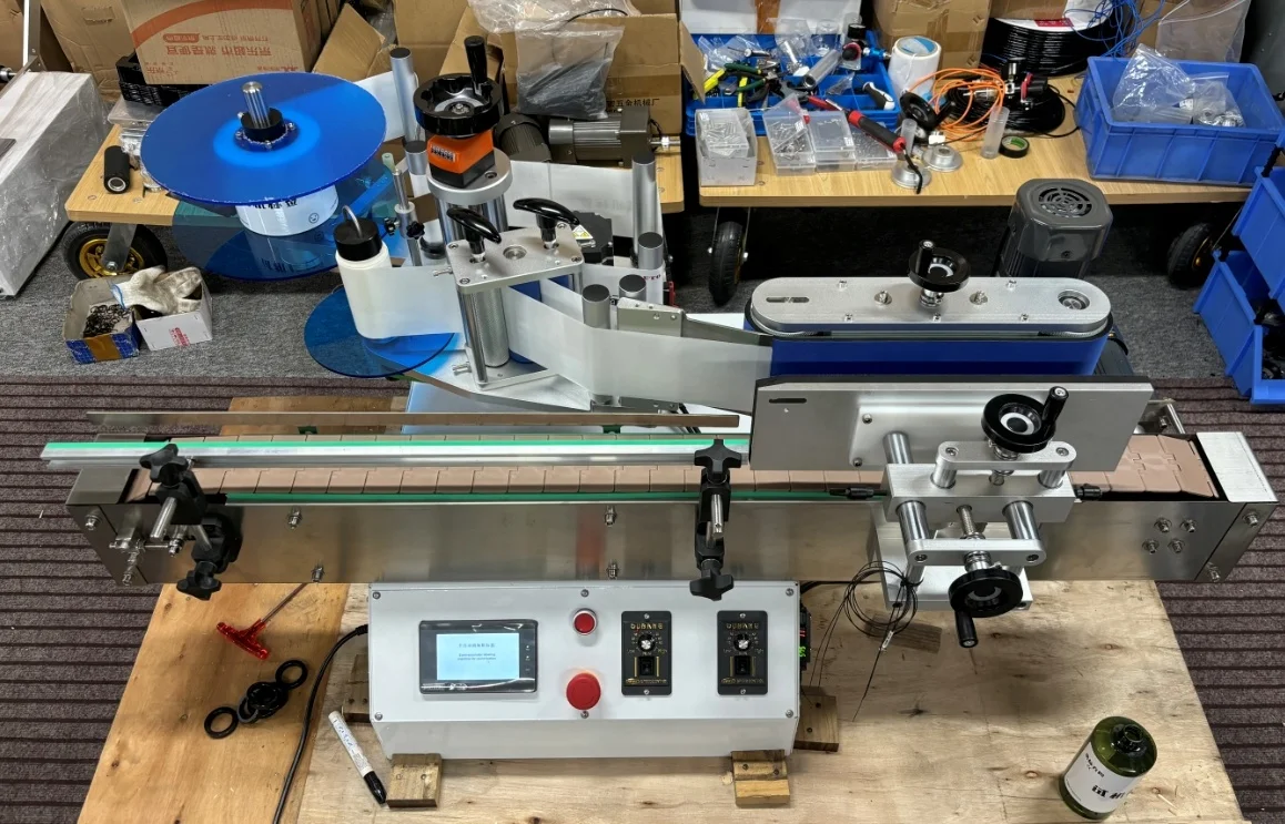 Table Top Desktop Auto Can Jar Vial Sticker Round Pet Labeling Machine,label Machine For Small Business