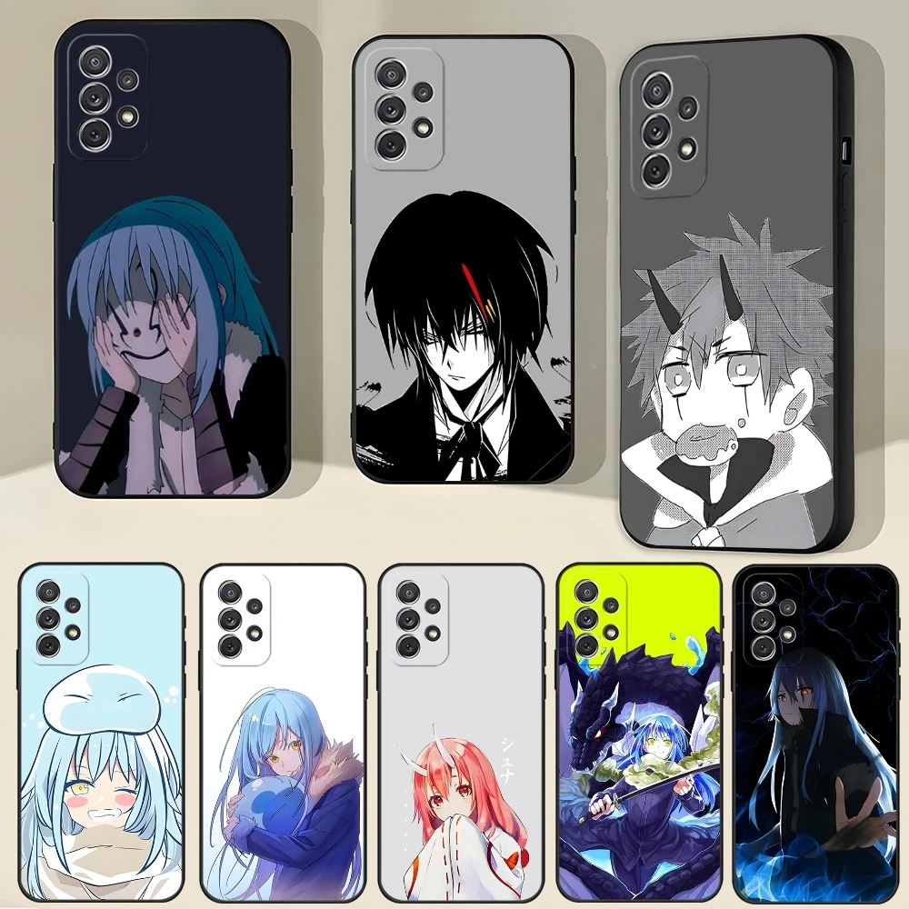 Reincarnated Slime Phone Case For Samsung S23 Ultra S24 S22 S20 Fe S21 Plus Galaxy A54 A34 A16 A53 A13 Back Cover