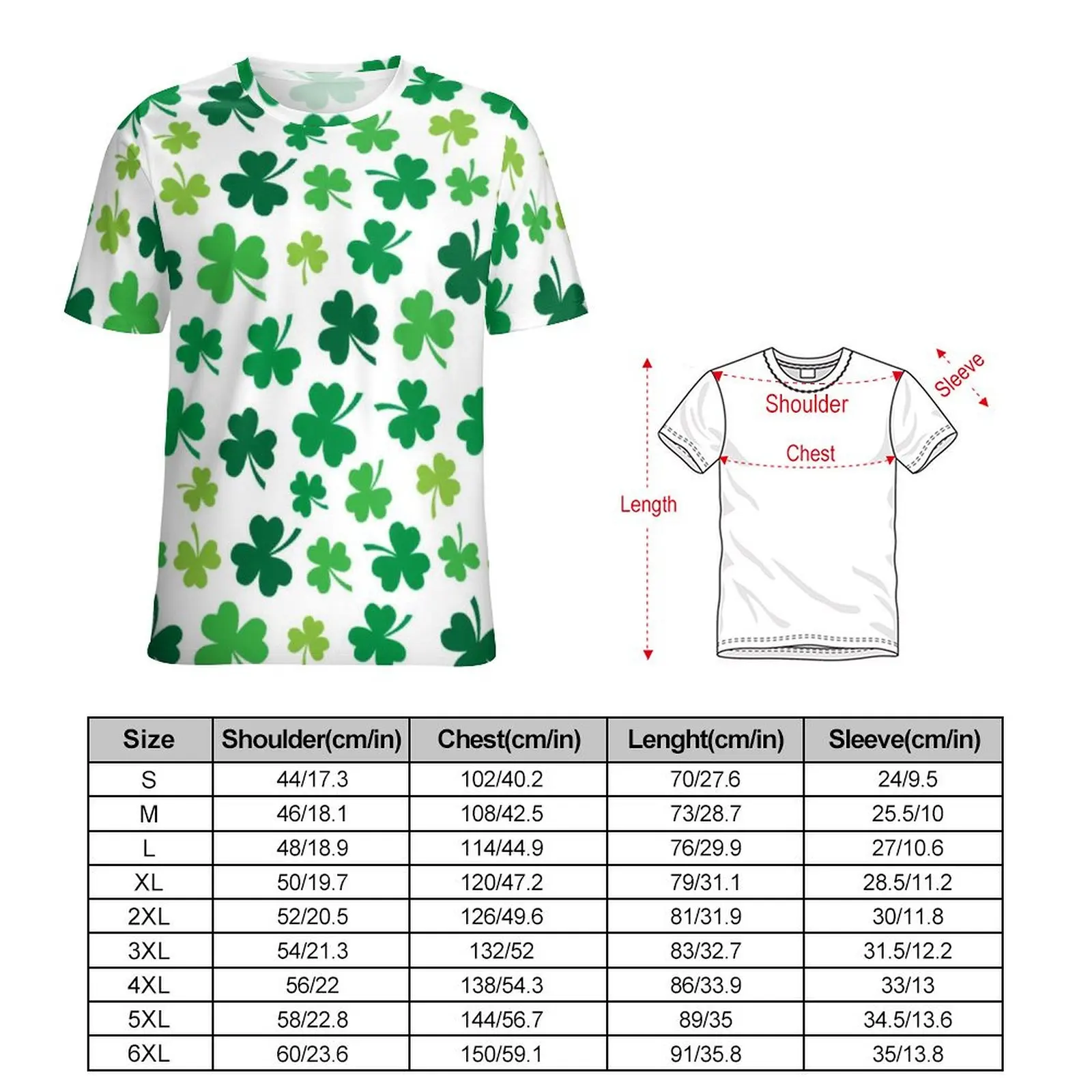 Big Size Irish Shamrock Themed T Shirts St Patricks Day Street Fashion T Shirt Short Sleeve Women Harajuku Tshirt Summer Clothes