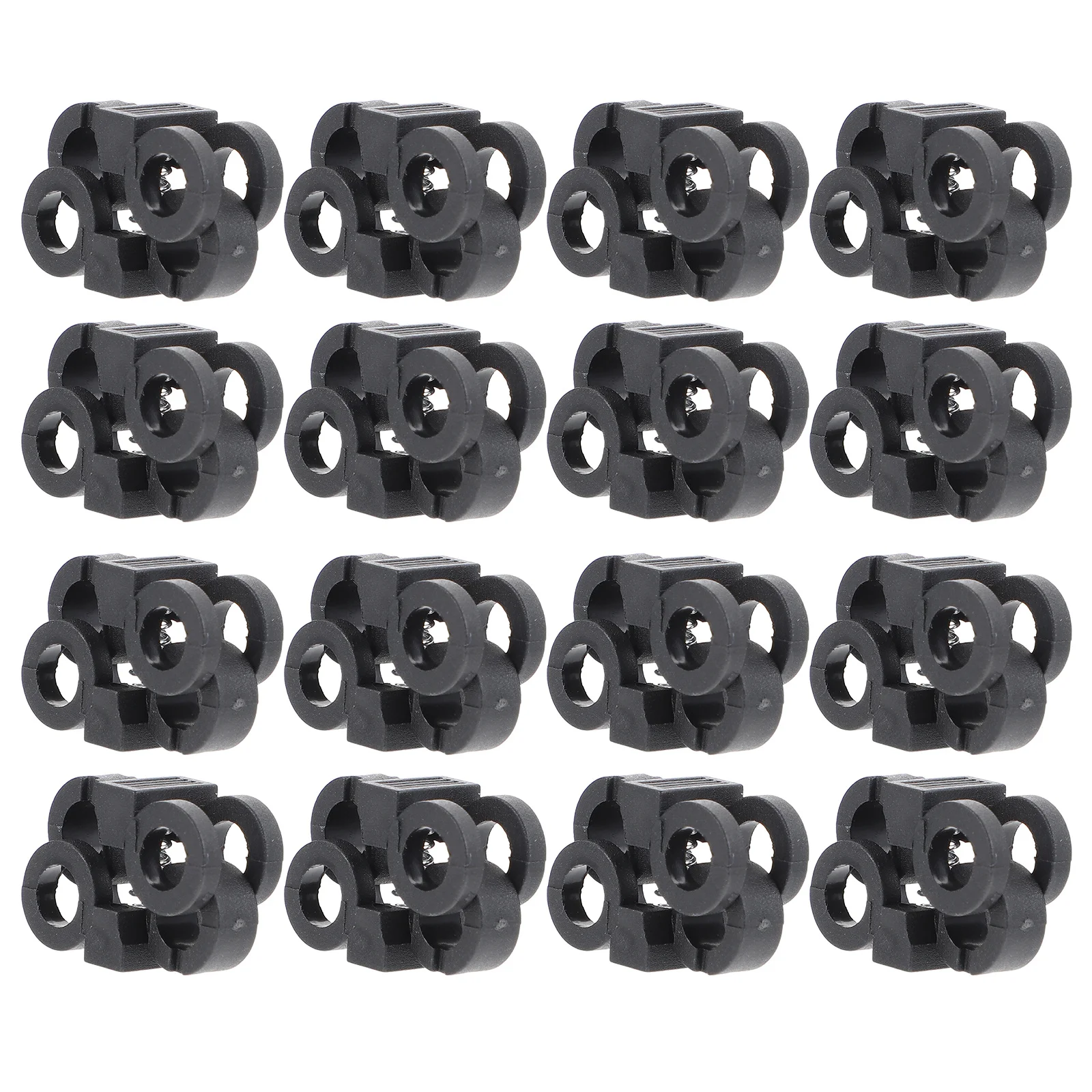 30 Uds. Hebillas para cordones de zapatos, conectores de cordones de zapatos confiables de plástico, zapatillas, senderismo, correr, hebilla para cordones, hebilla para correa de zapatos