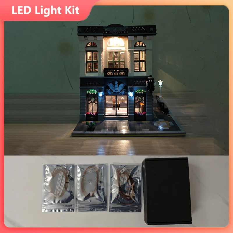 Light Kit For 10251 Brick Green Bank Model DIY Toys Only Lighting Set Not Included Building Blocks